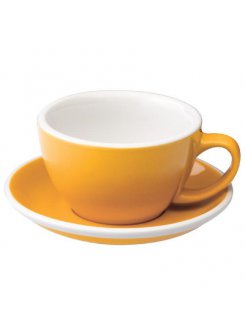 Šálka s podšálkou Egg Café Latte 300ml - yellow (žltá)