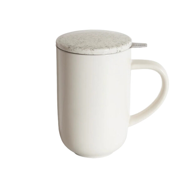 Hrnček so sitkom a vrchnákom Pro Tea 300ml - beige